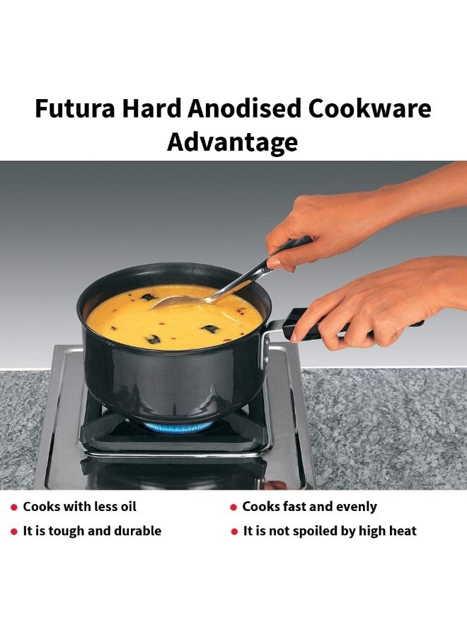 Hawkins إناء صُنع من الألومنيوم الصلب المستقبل بدون غطاء بسماكة 3.25 مم سعة 2.25 لتر باللون الأسود - Image 5