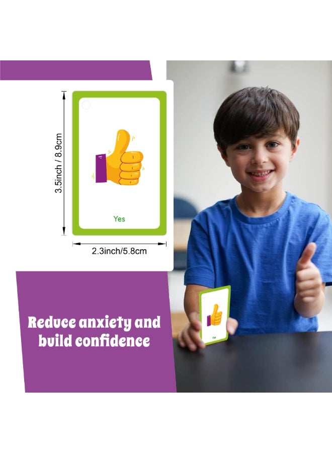 Special Needs My Communication Cards 32Pcs Flashcards For SEN, Special Ed, Speech Delay Non Verbal Children and adults with Autism for visual aid or cue cards (Communication card, 9 * 5.8cm) - Image 2