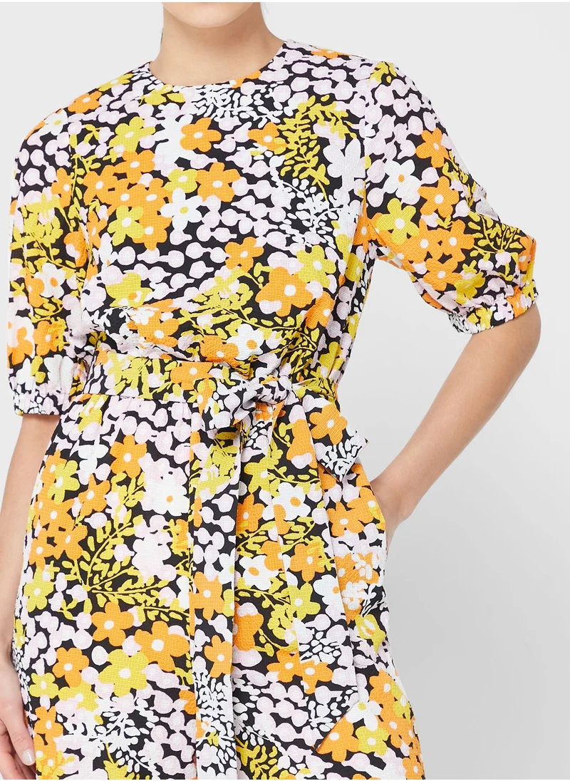 Ted Baker Wide Leg Printed Jumpsuit