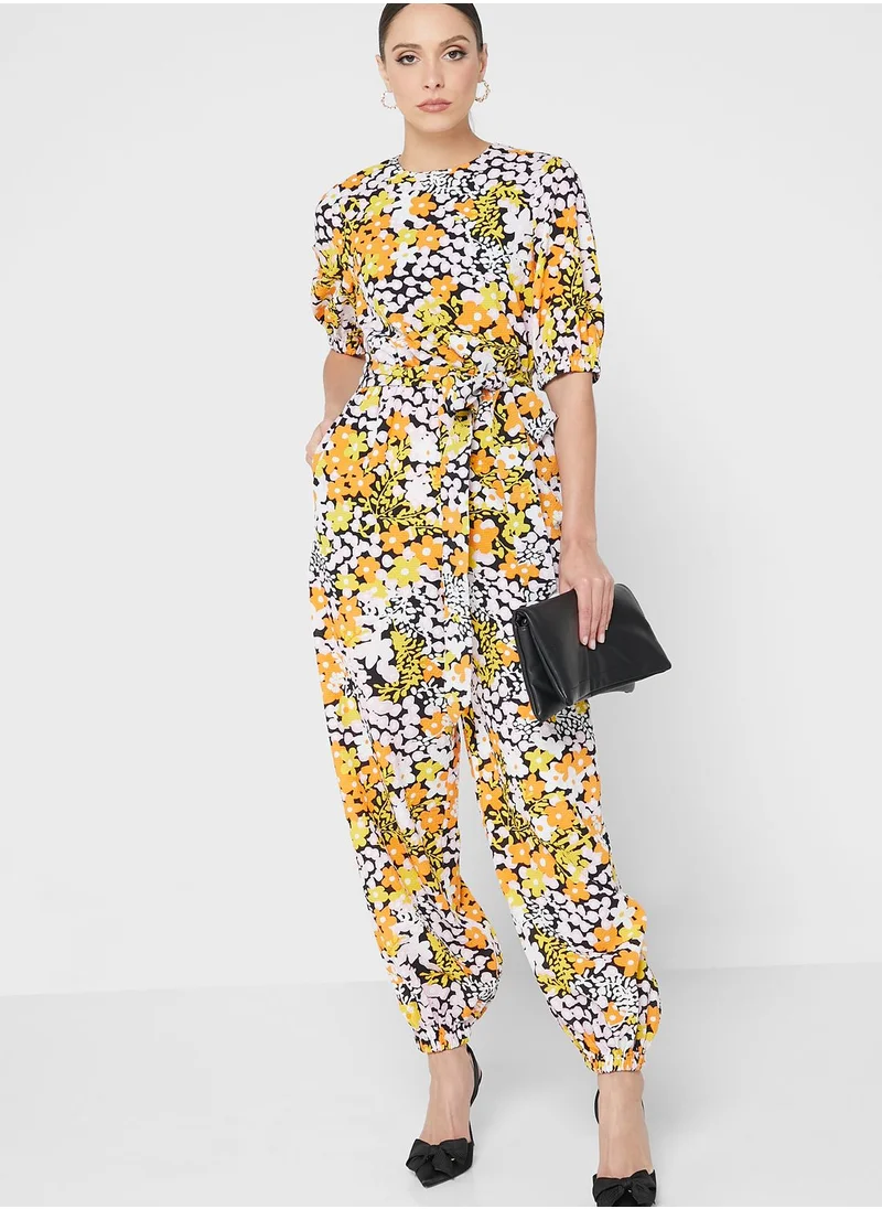 Ted Baker Wide Leg Printed Jumpsuit