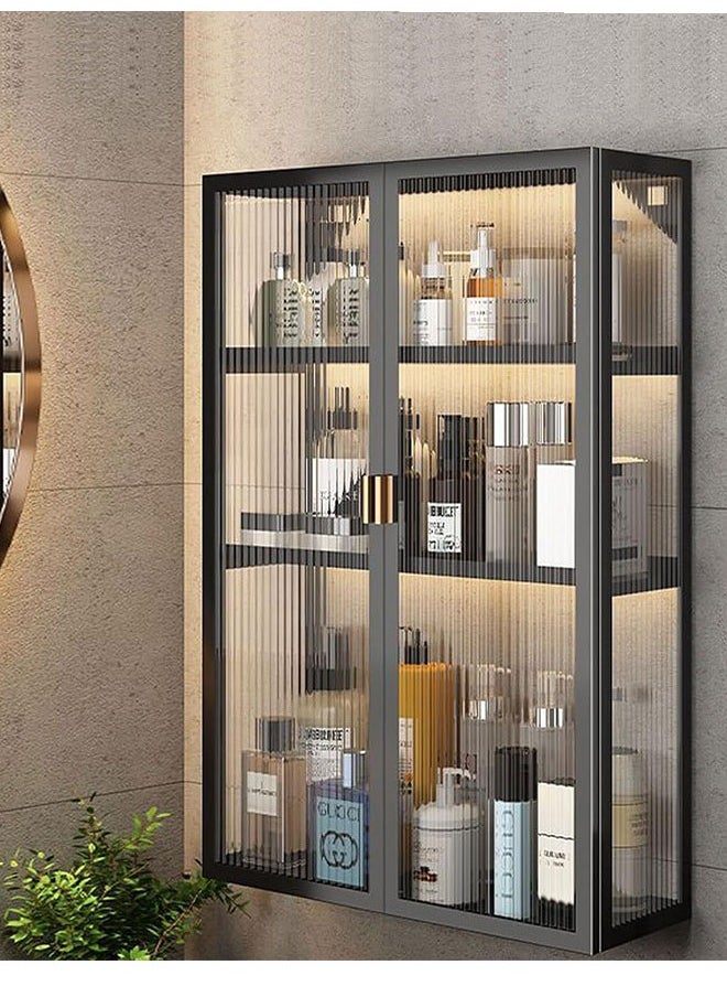 GoldenLike 3 Tier Bathroom Cabinet Wall Mounted Medicine Cabinet Waterproof Kitchen Storage Organizer with Door Multifunction Hanging Storage Cabinet for Bathroom Kitchen Laundry(40 cm)  - Image 1