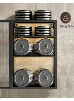 GoldenLike 3 Tier Bathroom Cabinet Wall Mounted Medicine Cabinet Waterproof Kitchen Storage Organizer with Door Multifunction Hanging Storage Cabinet for Bathroom Kitchen Laundry(40 cm)  - Image 3
