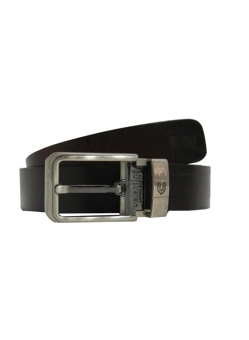 LAVERI LEATHER GENUINE LEATHER 25 MM BELT FOR KIDS IN BROWN  - Image 1