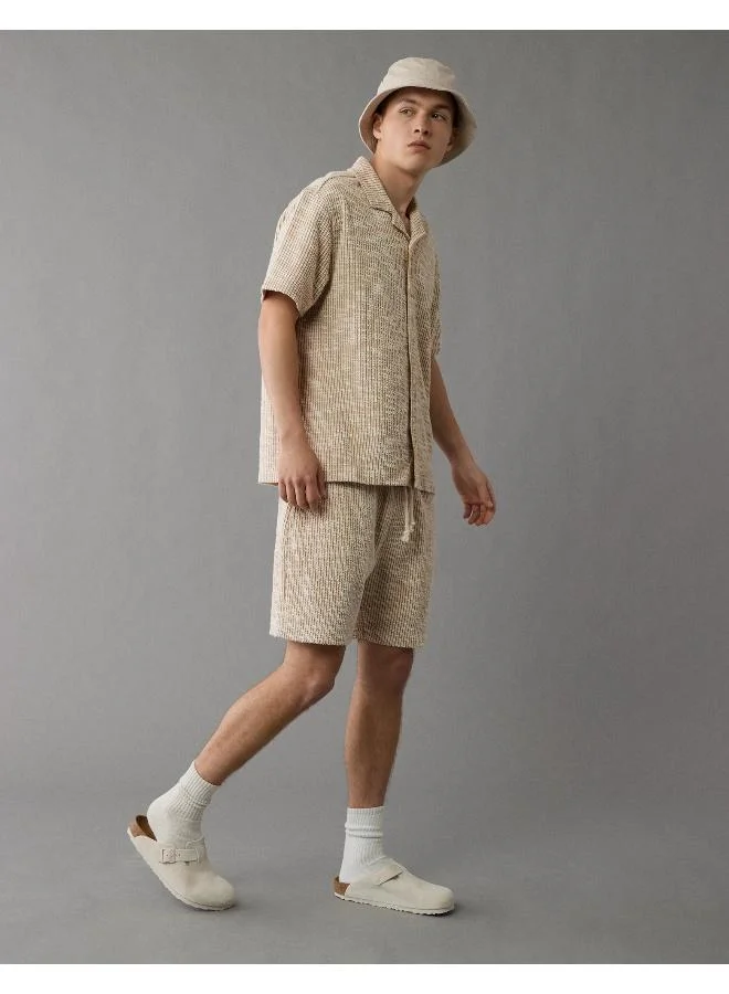 امريكان ايجل قميص كامب بأزرار مزخرف