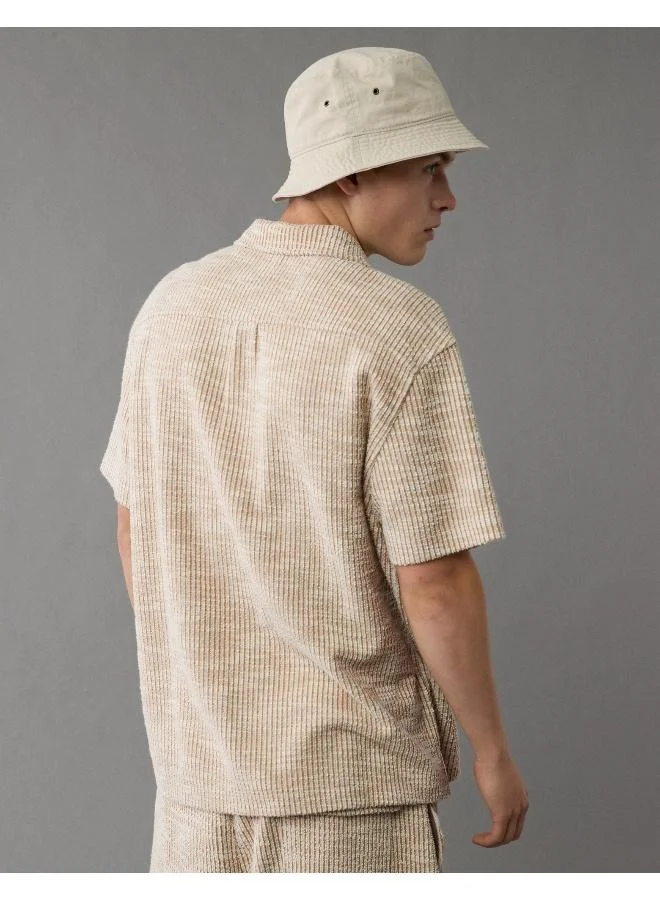 امريكان ايجل قميص كامب بأزرار مزخرف