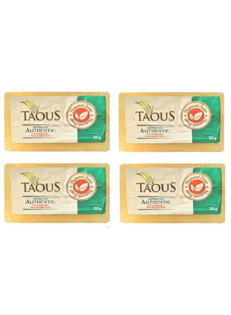 Taous Authentic Natural Soap For Smooth Skin - 4x120g - Image 1