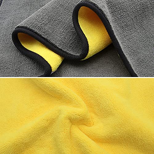 Zollyss Microfiber Cleaning Cloth 800 GSM for Home Kitchen Car Motorbike Mobile Laptop Office Lint Free Dual Layer Ultra Thick Super Absorbent Towel Scrubber Duster Wash Polish Cloth, 1 Pc - Image 5