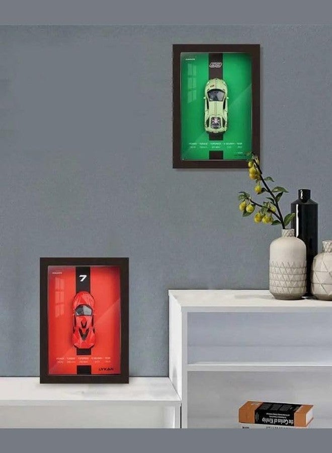 ANTALYA 3D Car Frame Wall Art Wooden Frame With Removable Die-Cast Cars Pull-Back Action Lights And Opening Doors Collectible Display For Car Lovers (BMW (AE86)) - Image 4