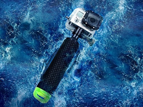 MiPremium Waterproof Floating Hand Grip Compatible with GoPro Hero 12 11 10 9 8 7 6 5 4 3+ 2 1 Session Black Silver Camera Handler & Handle Mount Accessories Kit for Water Sport and Action Cameras (Green) - Image 4