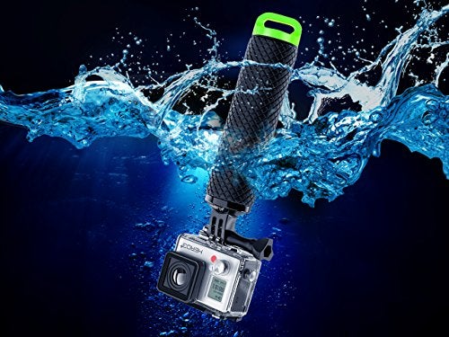 MiPremium Waterproof Floating Hand Grip Compatible with GoPro Hero 12 11 10 9 8 7 6 5 4 3+ 2 1 Session Black Silver Camera Handler & Handle Mount Accessories Kit for Water Sport and Action Cameras (Green) - Image 5