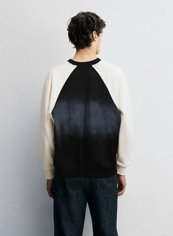 The Indian Garage Co Men Relaxed Fit Embroidered Crew Neck Full Sleeves Sweatshirt