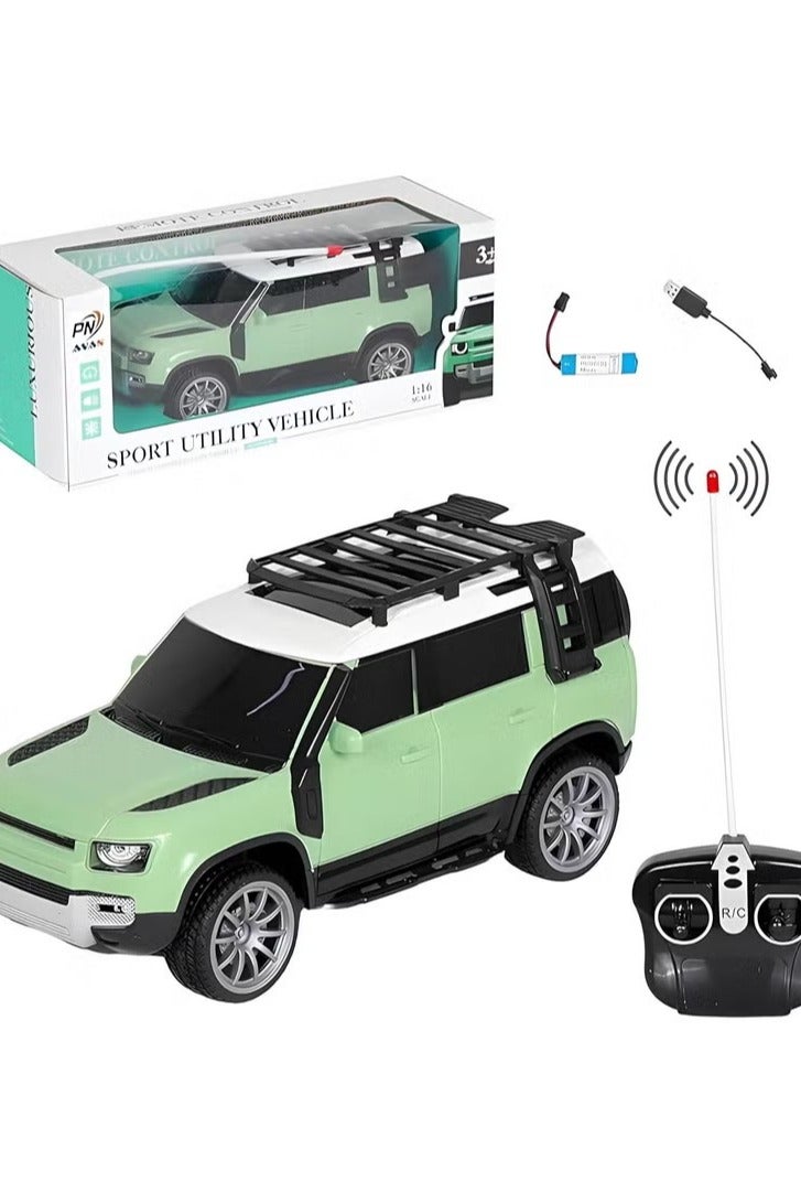 LAND ROVER High-Speed Off Road RC Defender Light-Up Remote Control Racing Car Toy | Ultimate Gift for Kids Remote Control Car for Kids - Image 1