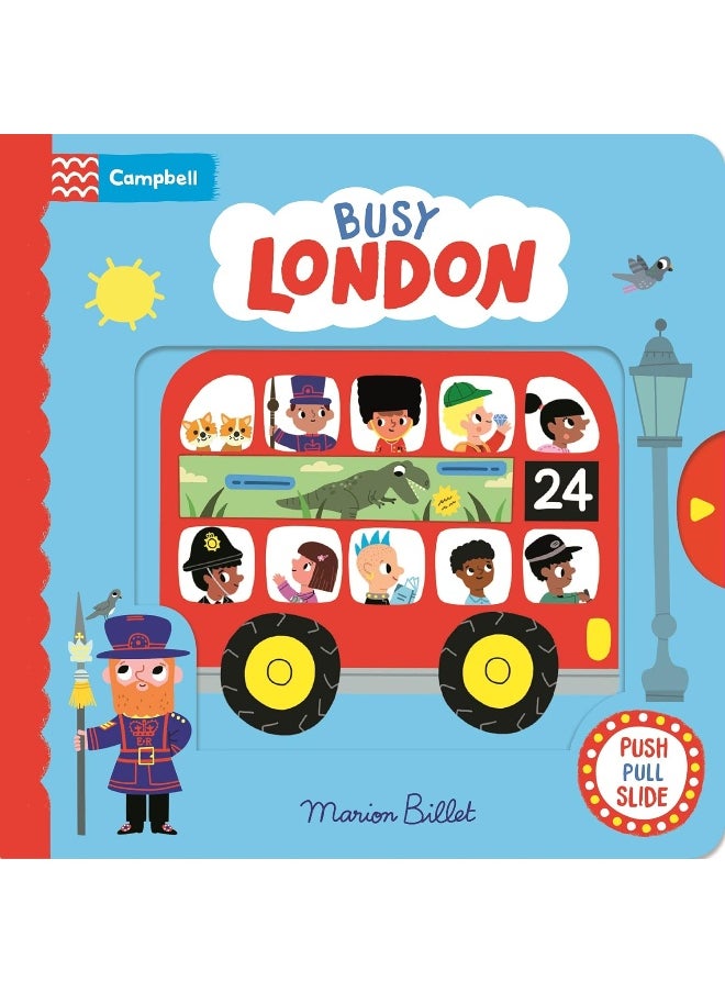 Busy London: A Push, Pull and Slide Book  - Image 1