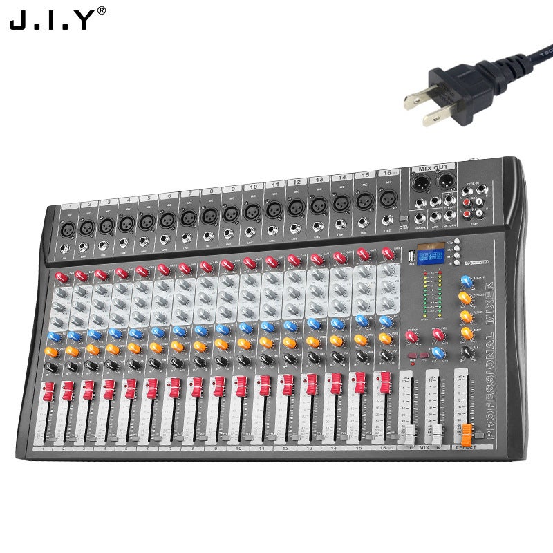 16-Channel Mixer Stage Karaoke Recording Bar Ktv Audio Set Bluetooth Mixer Djmixer 5.0 Monitoring - Image 1