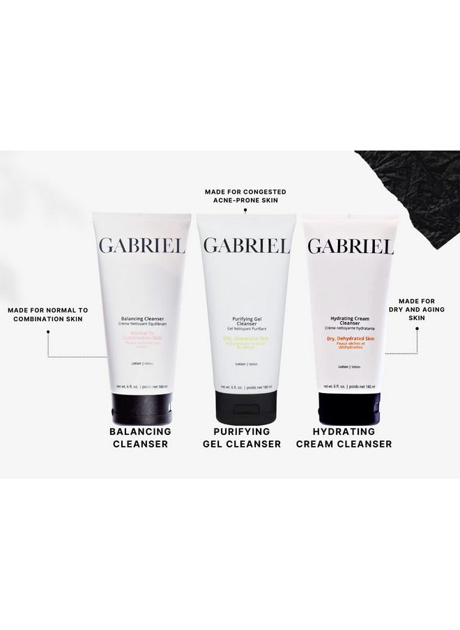 Gabriel Cosmetics - Gabriel Balancing Cleanser Natural Paraben Free Vegan Crueltyfree Non Gmo Infused With White Seaweed To Cleanse And Maintain Skins Natural Ph Balance 6 Oz. - Image 1