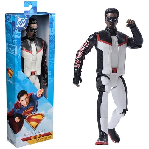 DC Comics, Superman Mr Terrific 12-inch Superhero Action Figure, Kids Toys for Boys and Girls Pretend Play, for Ages 4 and Up - Image 1