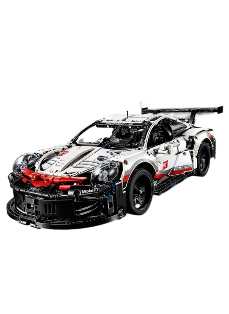 XiuWoo 1580 pcs,  Sports car construction set, Building Block Sports Car Model, Car Toys Difficult to Heal and Decompress Jigsaw Funny, ABS, 9 years+, 50 cm, White/Black  - Image 1