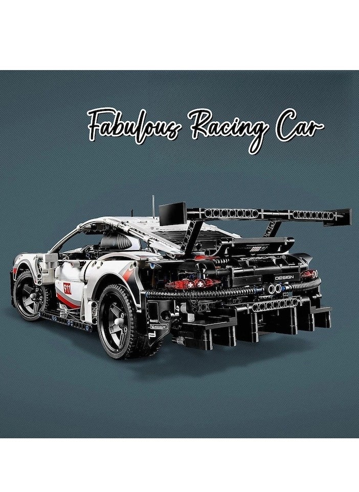 XiuWoo 1580 pcs,  Sports car construction set, Building Block Sports Car Model, Car Toys Difficult to Heal and Decompress Jigsaw Funny, ABS, 9 years+, 50 cm, White/Black  - Image 3