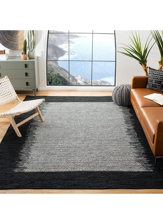 Safavieh - Vintage Leather Collection Accent Rug 3' X 5' Light Grey & Charcoal Handmade Modern Leather Ideal For High Traffic Areas In Entryway Living Room Bedroom (Vtl387B) - Image 1