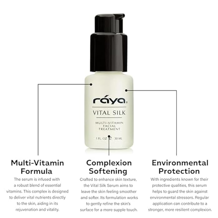 RAYA Vital Silk Serum (509) | Multi-Vitamin Facial Treatment for All Non-Sensitive Skin Beginning to show signs of Age | Softens and Smooths Complexion | Protects From Environmental Damage - Image 3