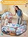 ZimiTeda Excavator Kids Ball Pit for Toddler with Basketball Hoop Foldable PopUp Baby Ball Pool for Girls Boys Indoor Outdoor Game 4724120cm Wide Plyahouse Tent Balls NOT Included - Image 4