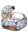 ZimiTeda Excavator Kids Ball Pit for Toddler with Basketball Hoop Foldable PopUp Baby Ball Pool for Girls Boys Indoor Outdoor Game 4724120cm Wide Plyahouse Tent Balls NOT Included - Image 2