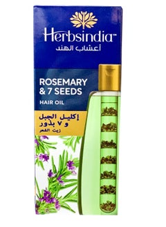 Herbs India Nourishment Of Rosemary & 7 Seeds Hair Oil -180 Ml