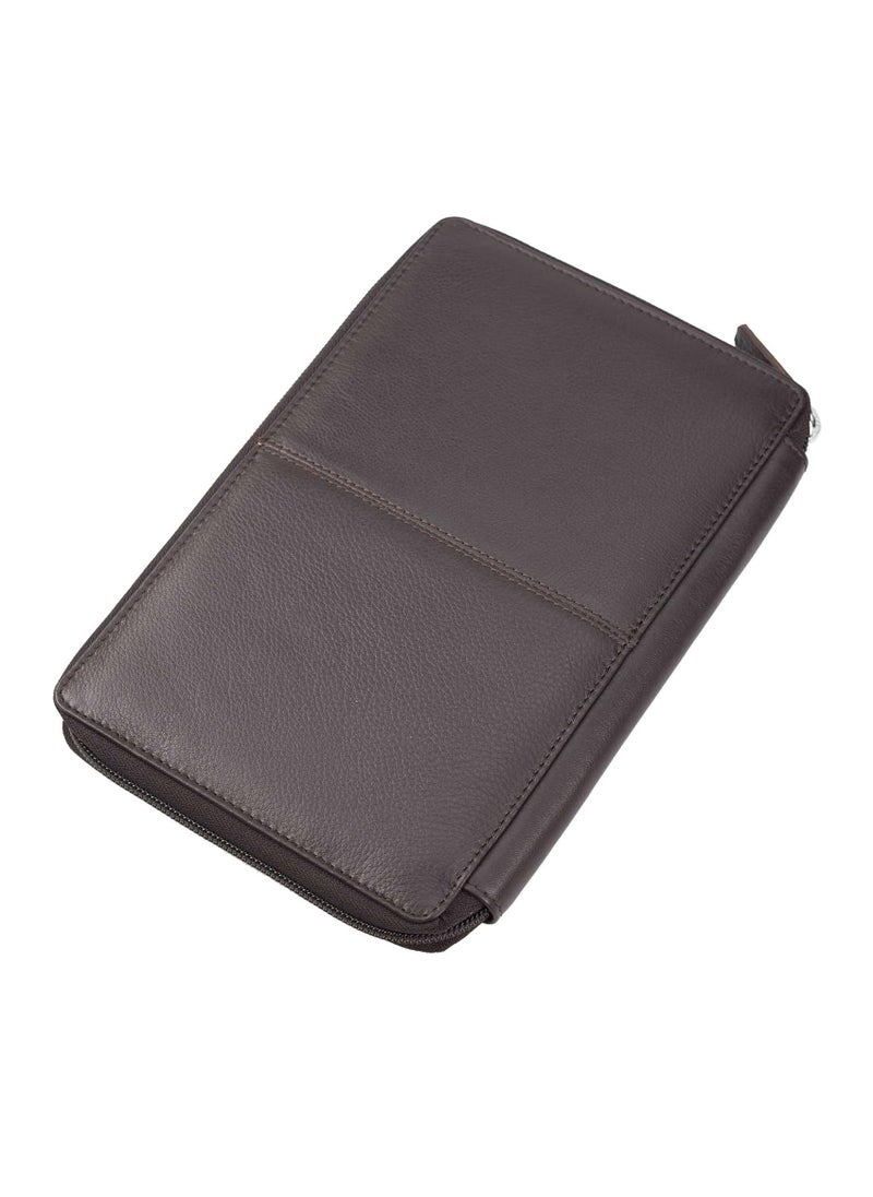 HORNBULL Leather Passport Holder, Brown  - Image 3
