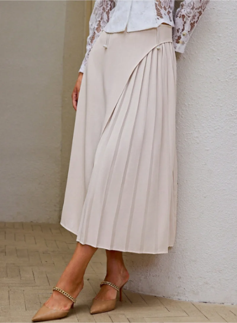 SIMPLEE Women's casual high waisted A-line skirt slim fit long skirt