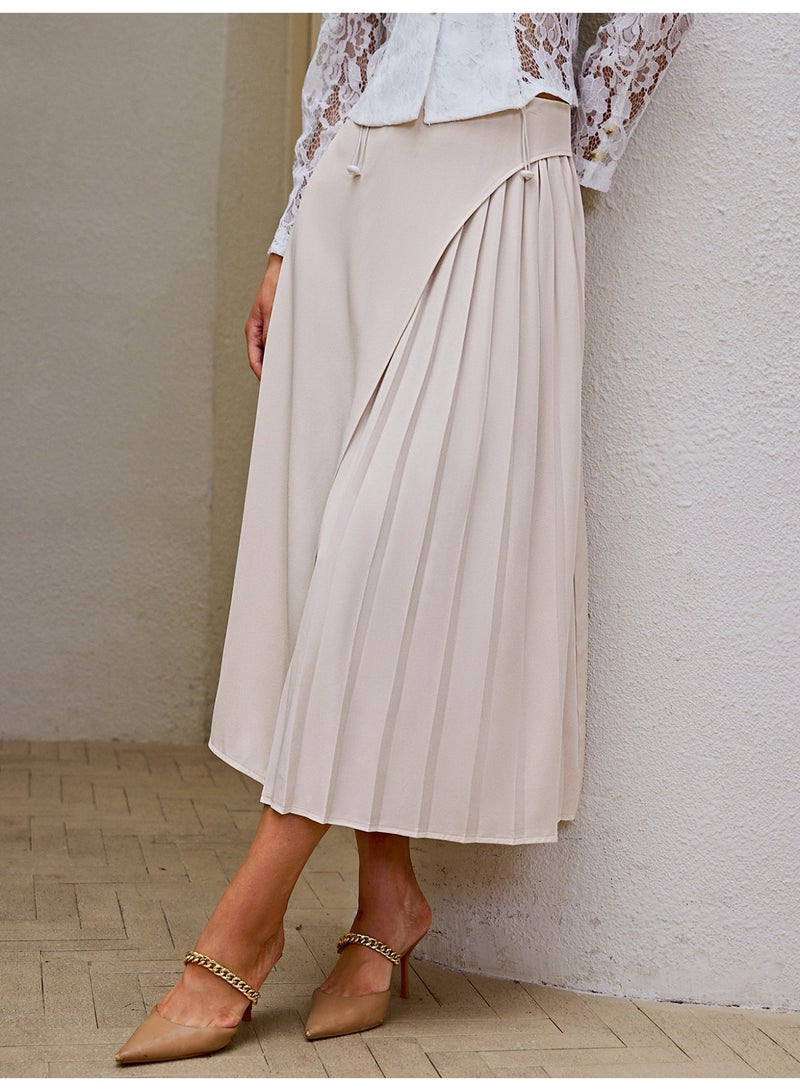 SIMPLEE Women's casual high waisted A-line skirt slim fit long skirt - Image 1