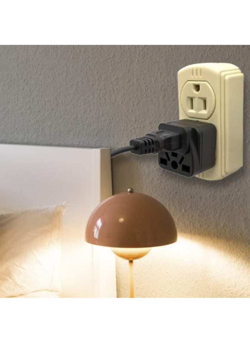 Travel Plug Adapters Cracows Power Adapter Converter Plug British Standard 13A With Fuse,EU/UK/US/AU/CN/JP//Asia/Italy/Brazil TO UK Travel Adaptor (Ys A13 Black - 1 PACK) - Image 3