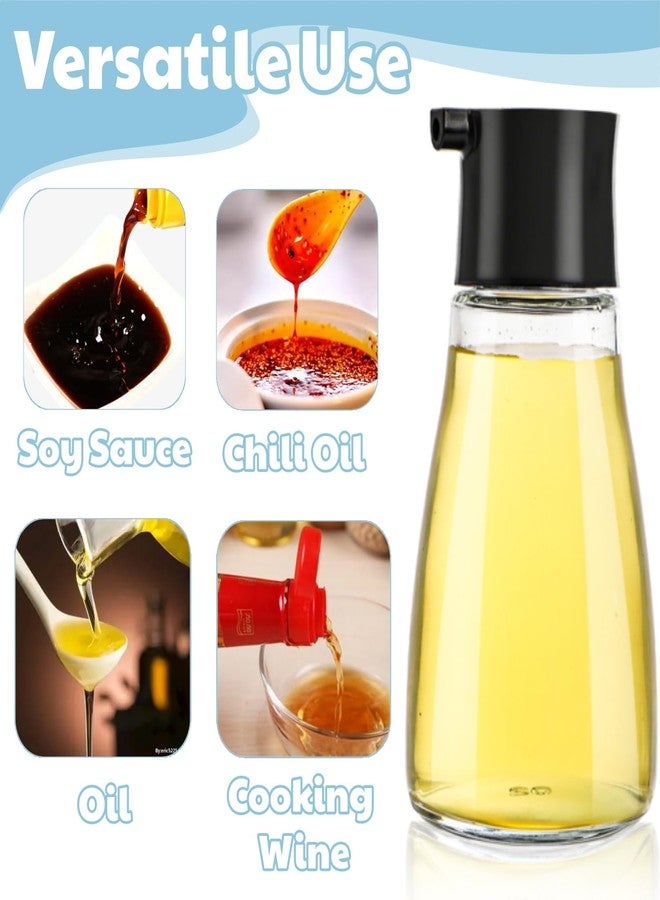 ELFULLY 12 Pack Soy Sauce Dispenser Bottle, 6 OZ Glass Leakproof Olive Oil Cruet, Small Clear Vinegar Dispensing Bottle, Non Drip Cooking Oil Container for BBQ Seasoning Kitchen Frying Picnic - Image 4