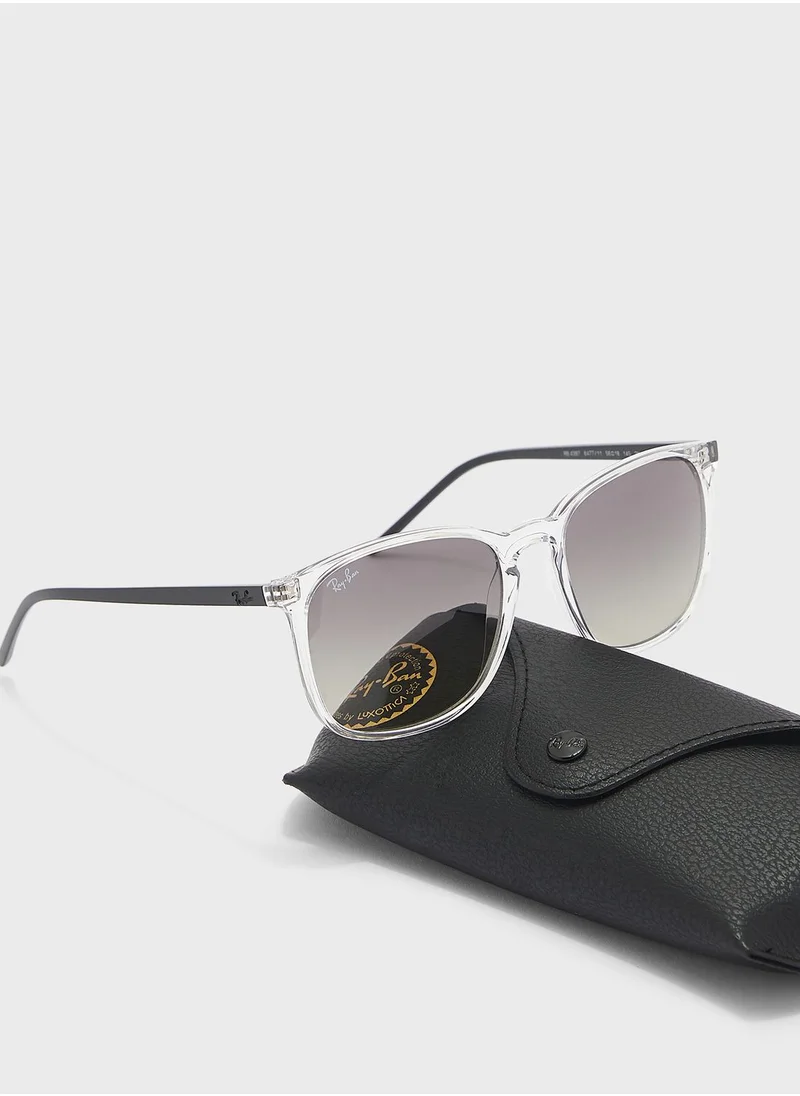 Ray-Ban 0Rb4387 Square Sunglasses