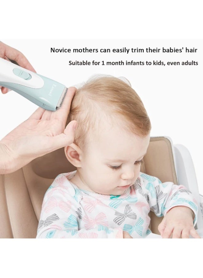 Eanceil Baby Hair Clippers, Ceramic Blade Electric Kids Hair Trimmer, Ultra-Quiet Cordless Rechargeable Waterproof Haircut Kit for Kids & Adult - Image 3