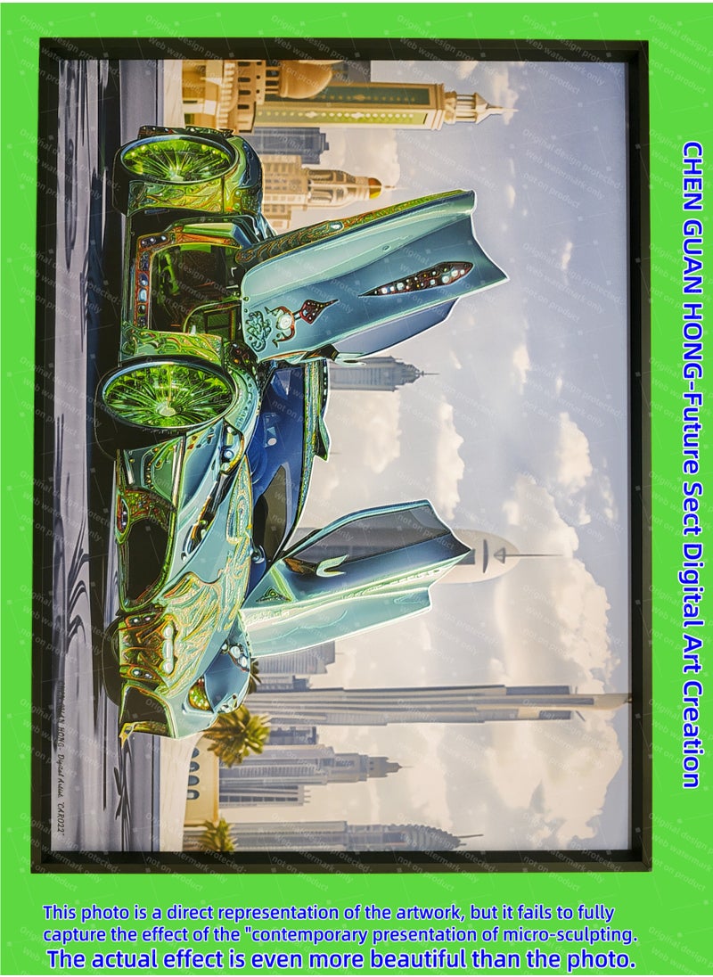 Generic - Painting - "CAR 022" by CHEN GUAN HONG: Future Sect Digital Art Creation, Sci-Fi Modern Artistic Design, Contemporary Presentation of Micro-Sculpting. This work is currently available exclusively on Platform "Noon"；The following themes are related to the works: Artwork,Decorative Painting ,Modern Artwork,Abstract Paintings,Wall Art ,Interior Decoration,Home Decor,Classic Decor,Custom Painting,Office design,Commercial design,Model home design,Clubhouse interior design,Furniture design,Landscape design,Architecture design,Soft decoration,Molding,Villa design,Decorating,Interior Design,Residential Interior Design,Commercial Decorating,Budget-Friendly Decor Ideas,Modern Home Decor Trends,Vintage Decor Inspirations,Small Space Solutions,City-Specific Interior Designers,Tips for Maximizing Small Living Spaces,Latest Trends in Home Decor for 2025. - Image 1