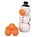 Hog Wild Christmas Snowman Ball Popper Toy Holiday Stocking Stuffer Includes 4 Soft Foam Balls Squeeze to Pop Air Powered Balls Up to 20 Feet for IndoorOutdoor Play Gift for Kids Girls Boys - Image 3