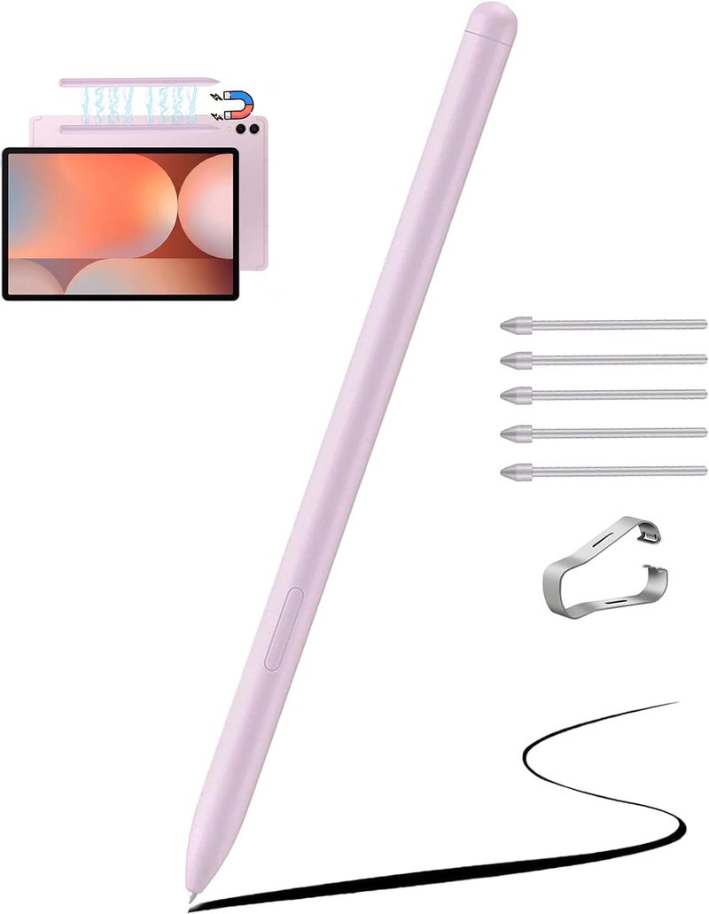 SLAUNT Replacement S Pen Compatible with Samsung Galaxy Tab S9/S9 Plus+S9 Ultra S Pen Stylus with Pen Nib (Purple) - Image 1