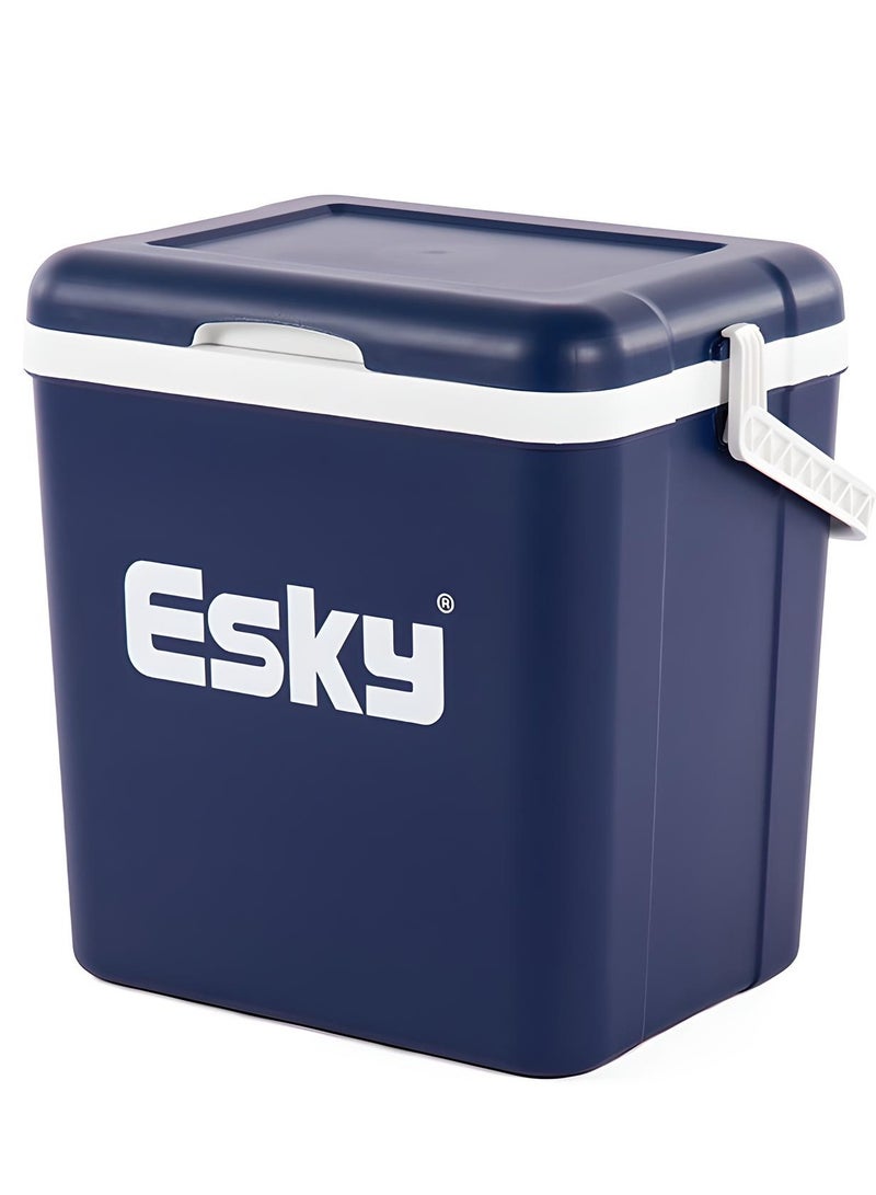Esky صندوق تبريد معزول، صندوق غداء مبرد صلب محمول بسعة 26 لتر، صندوق ثلج للتخييم، التخييم، الشاطئ، النزهة، البقالة، الغداء  - Image 2