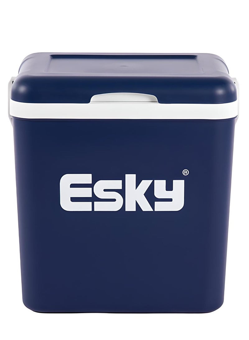 Esky صندوق تبريد معزول، صندوق غداء مبرد صلب محمول بسعة 26 لتر، صندوق ثلج للتخييم، التخييم، الشاطئ، النزهة، البقالة، الغداء  - Image 1