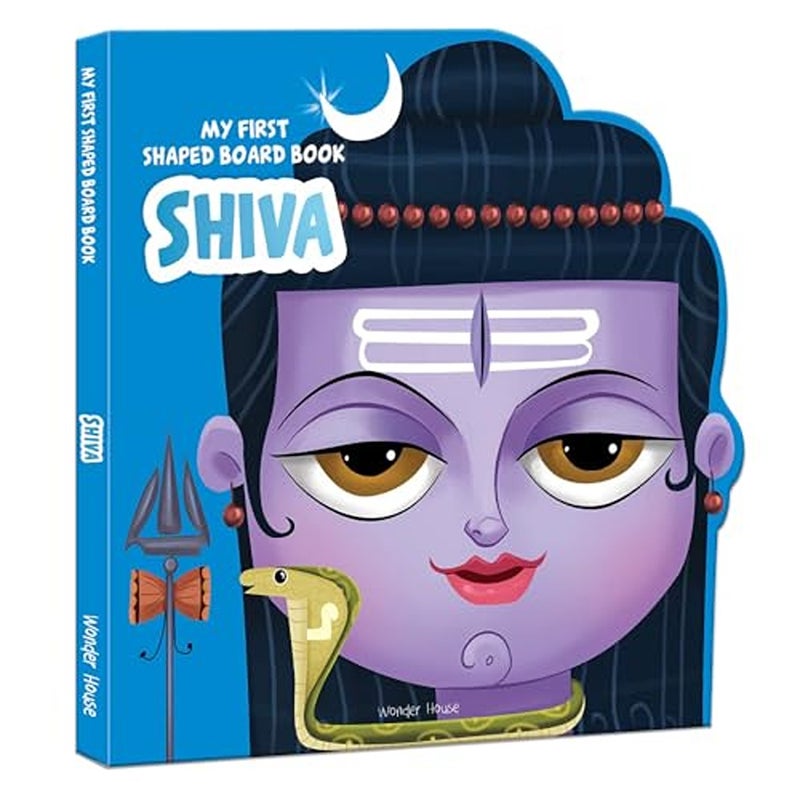 My First Shaped Board Book Illustrated Lord Shiva Hindu Mythology Picture Book for Kids Age 2 Ind