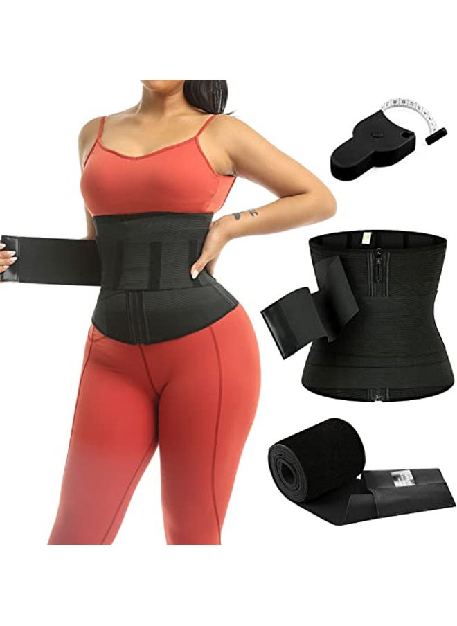 Rock Pow - Waist Trainer for Women, Detachable Plus Size Adjust Tummy Wraps Band for Stomach Body Trimmer Waist Training - Image 1