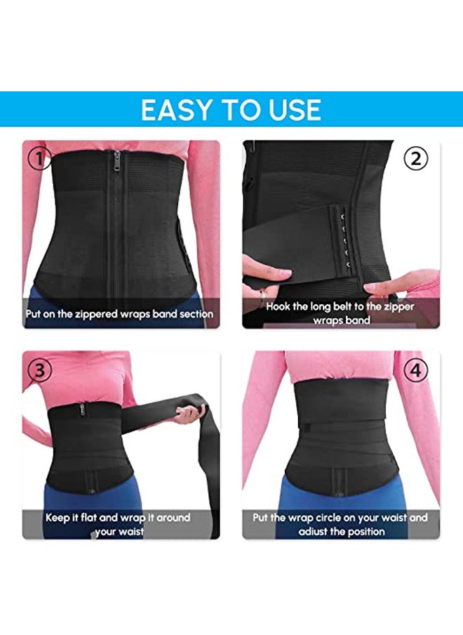 Rock Pow - Waist Trainer for Women, Detachable Plus Size Adjust Tummy Wraps Band for Stomach Body Trimmer Waist Training - Image 1