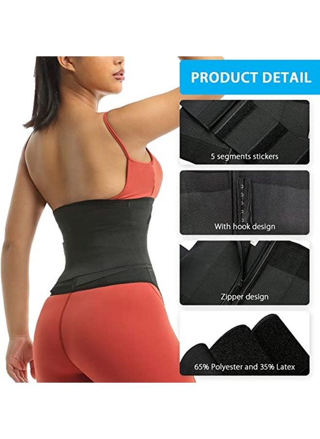 Rock Pow - Waist Trainer for Women, Detachable Plus Size Adjust Tummy Wraps Band for Stomach Body Trimmer Waist Training - Image 1