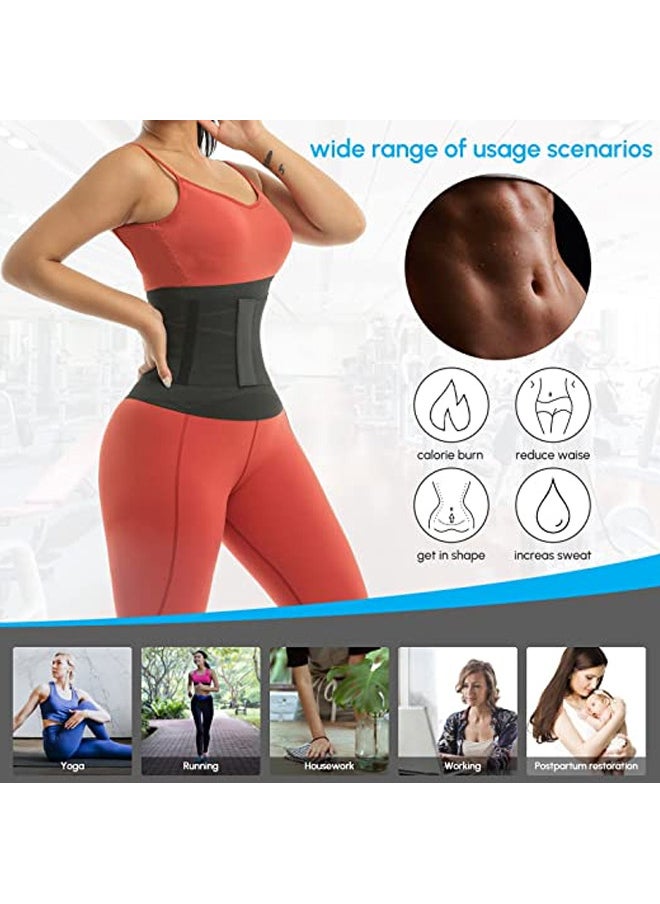 Rock Pow - Waist Trainer for Women, Detachable Plus Size Adjust Tummy Wraps Band for Stomach Body Trimmer Waist Training - Image 1
