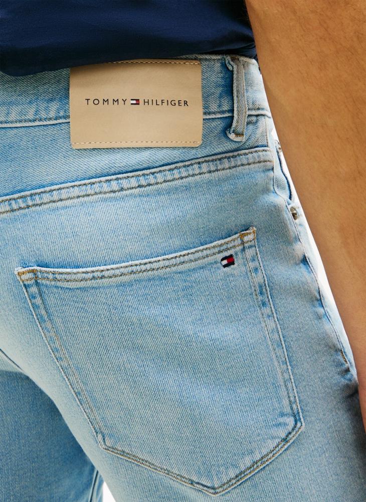 TOMMY HILFIGER Denton Faded Straight Leg Denim Shorts - Image 3