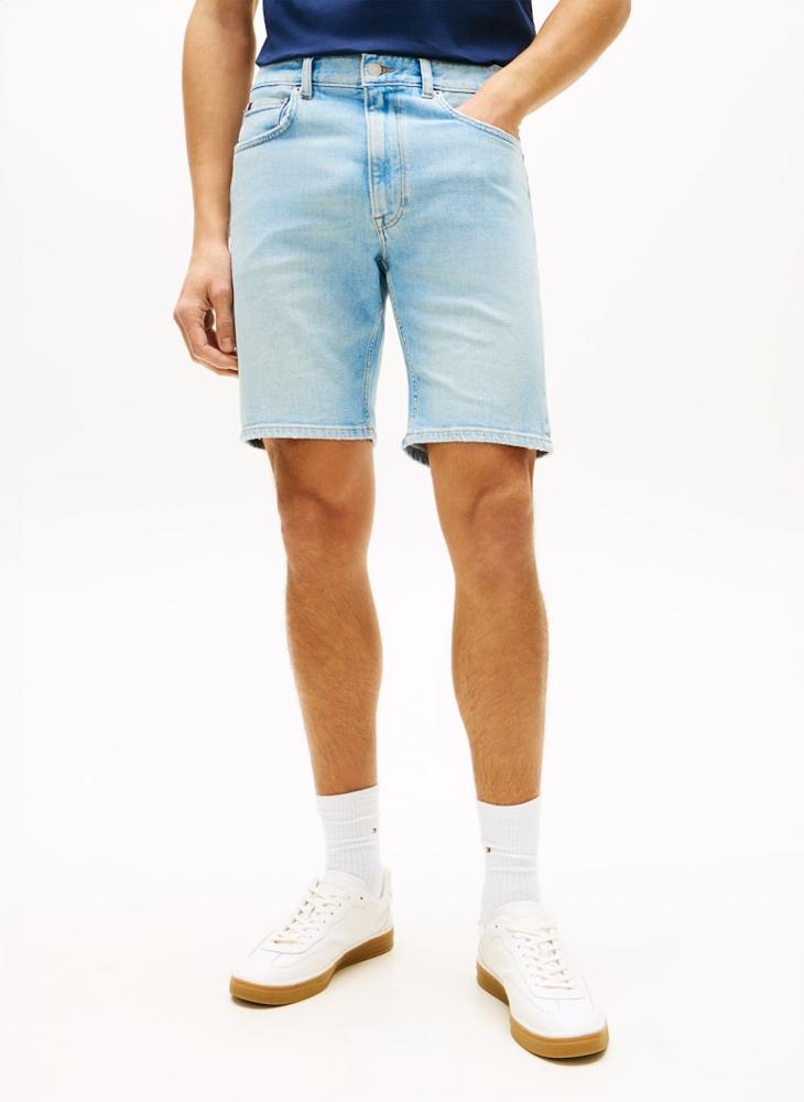 TOMMY HILFIGER Denton Faded Straight Leg Denim Shorts - Image 1