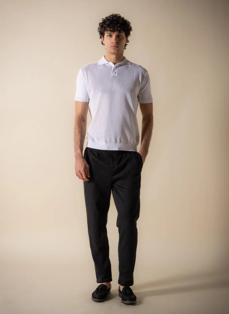 شايبس KNITTED SLIM POLO SHIRT