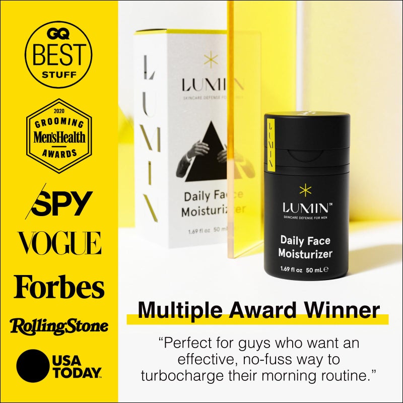 LUMIN Lumin - Daily Face Moisturizer for Men - with niacinamide, Mens Face Lotion, Mens Skin Care, Ideal for normal & combination skin, 50ml, 2-Pack - Image 4