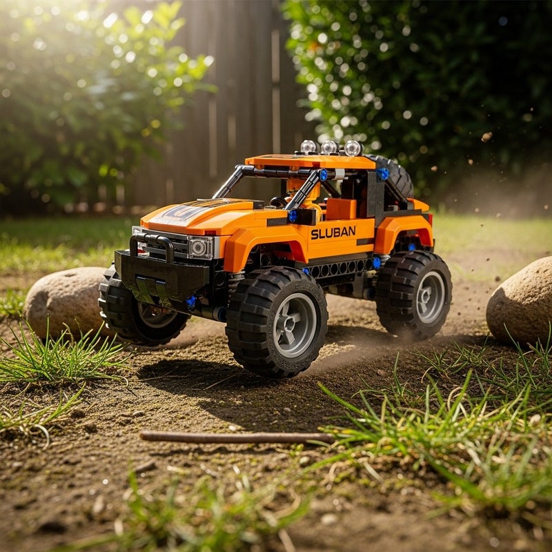 general Sluban PowerBricks Pullback Off-Road Vehicle Building Blocks Set 273 Pieces - Image 3