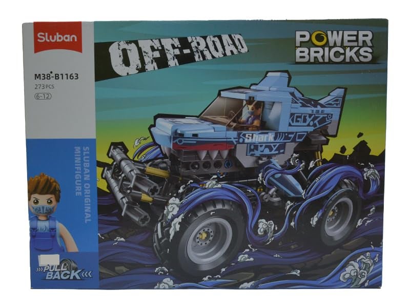 general Sluban PowerBricks Pullback Off-Road Vehicle Building Blocks Set 273 Pieces - Image 1